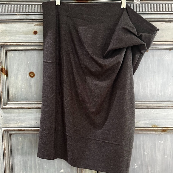 Brunello Cucinelli dark gray pencil skirt size US 14 NWT - Picture 2 of 11